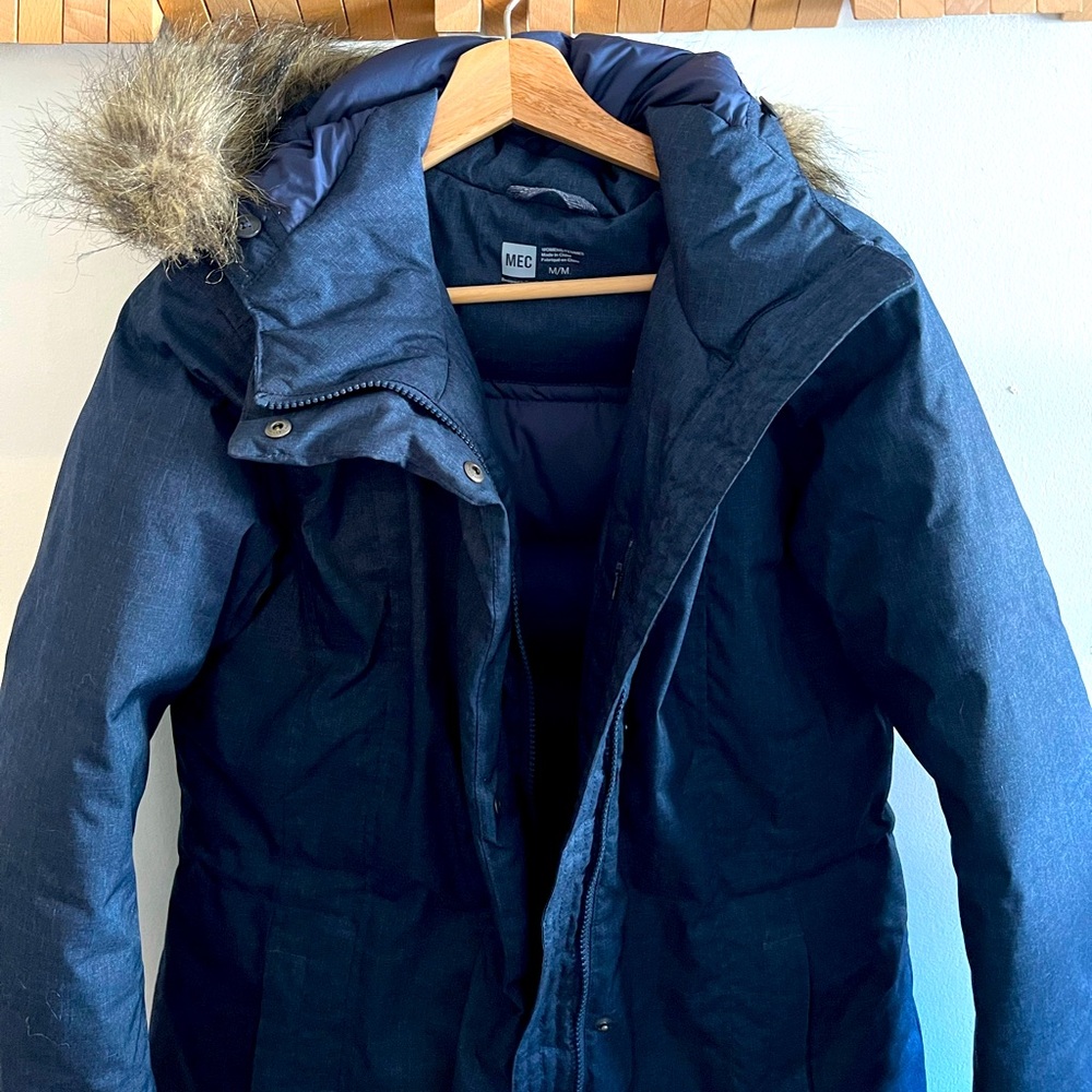 Navy MEC down parka size M